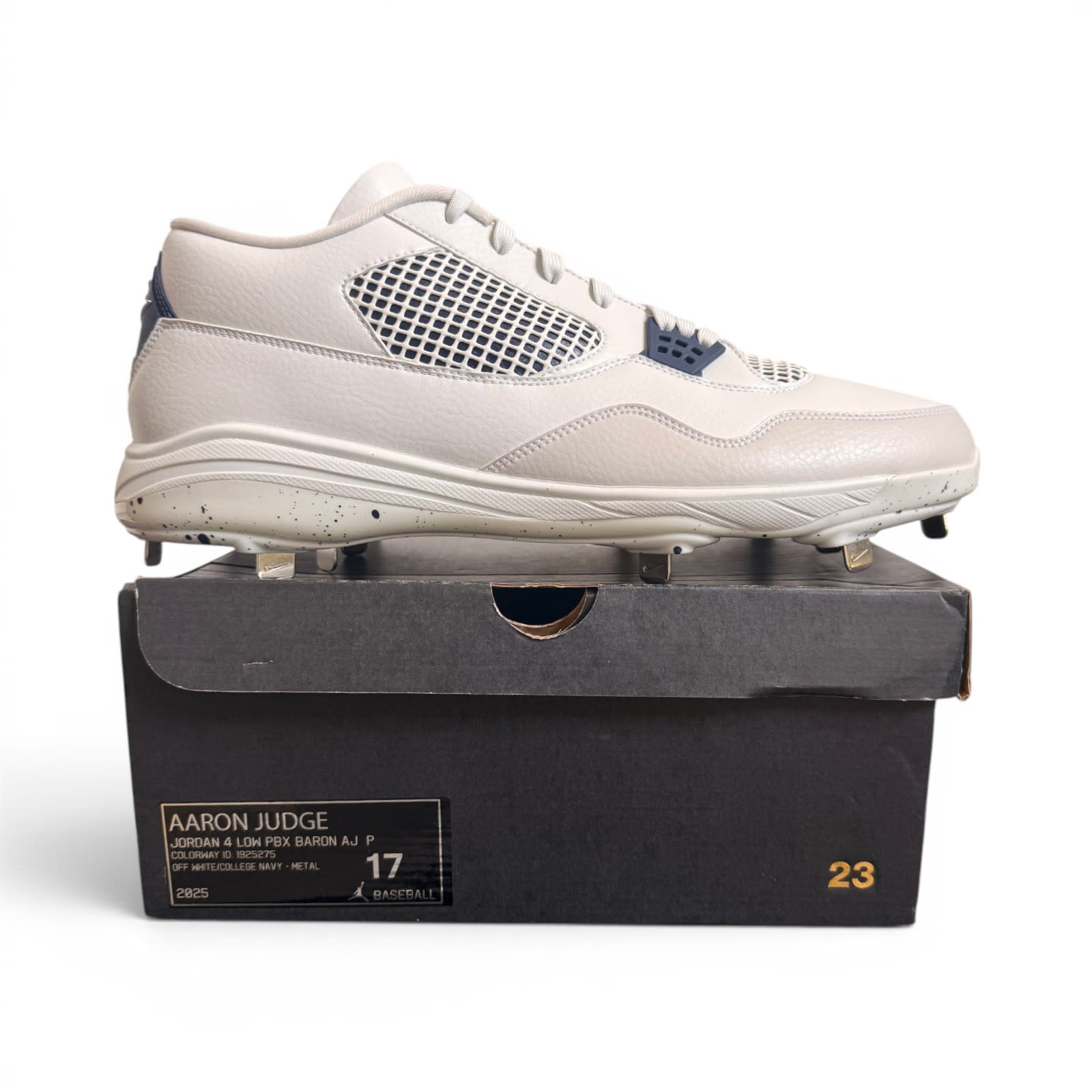 Jordan 4 Low PBX Aaron Judge Baseball Cleats