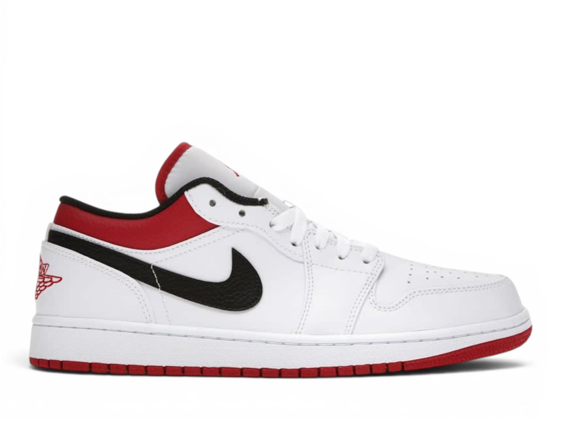 Jordan 1 Low White University Red Black