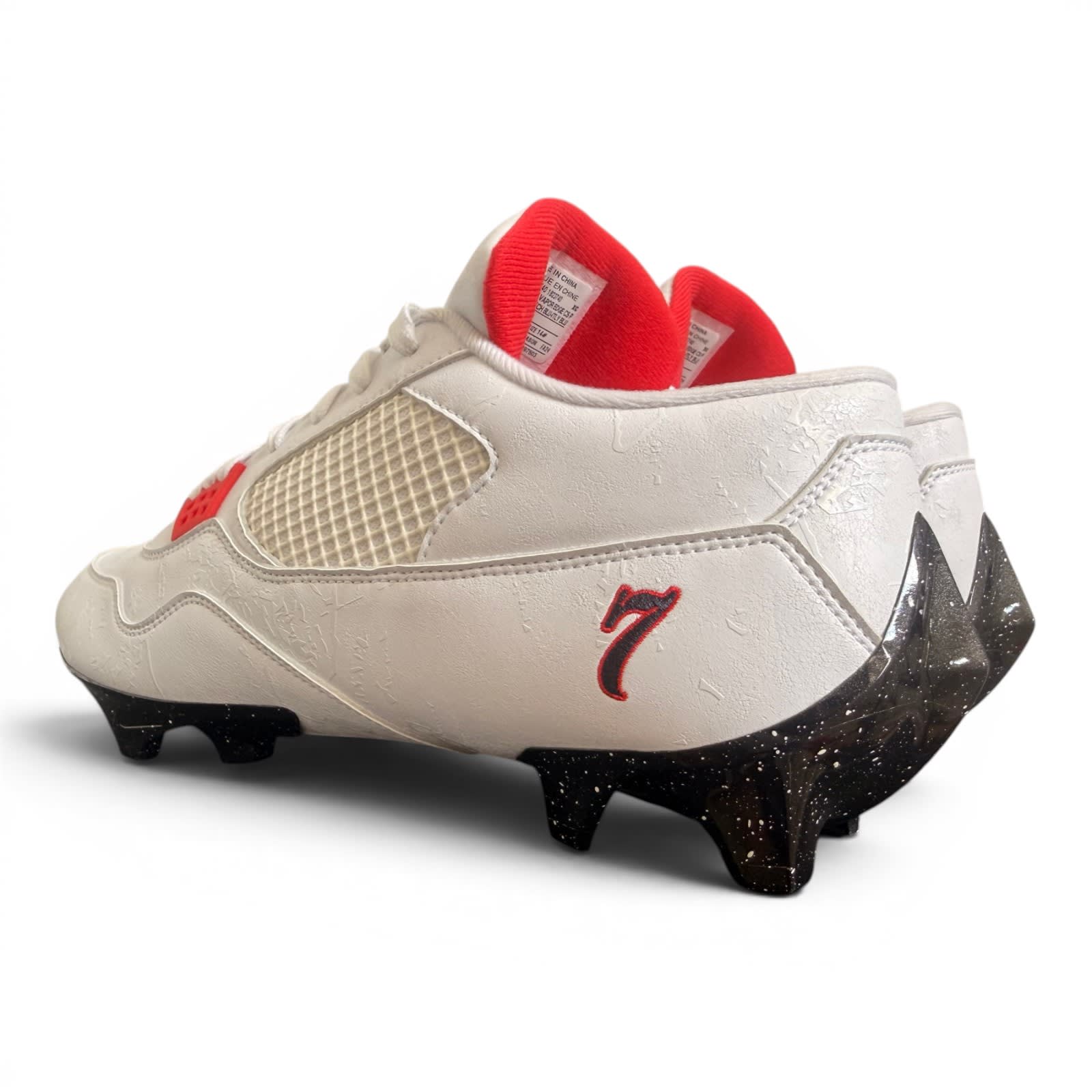 Jordan 4 Low Vapor Edge White/Red CJ Stroud