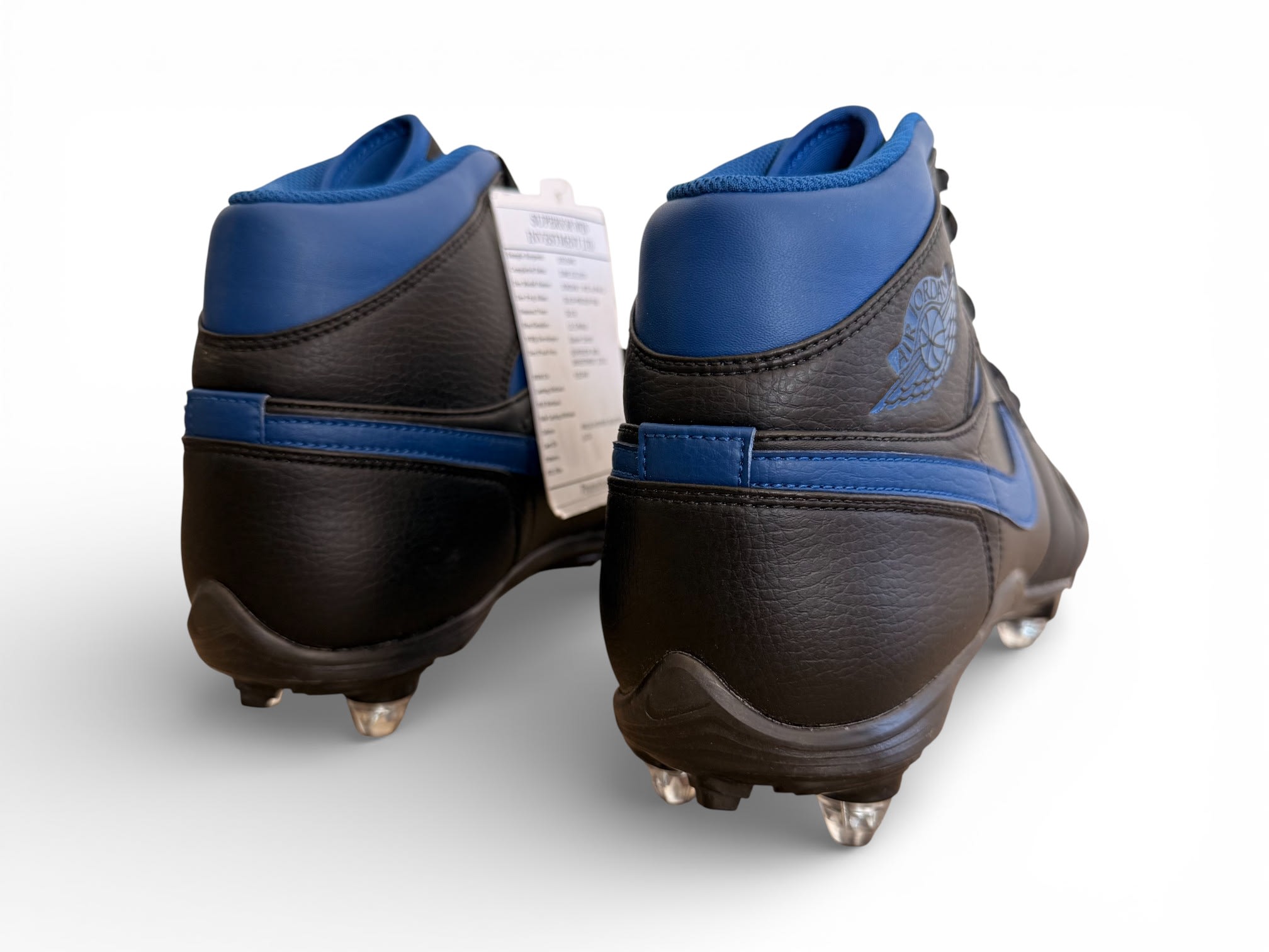 Jordan 1 TD Mid Detachable Cleats Black/Blue