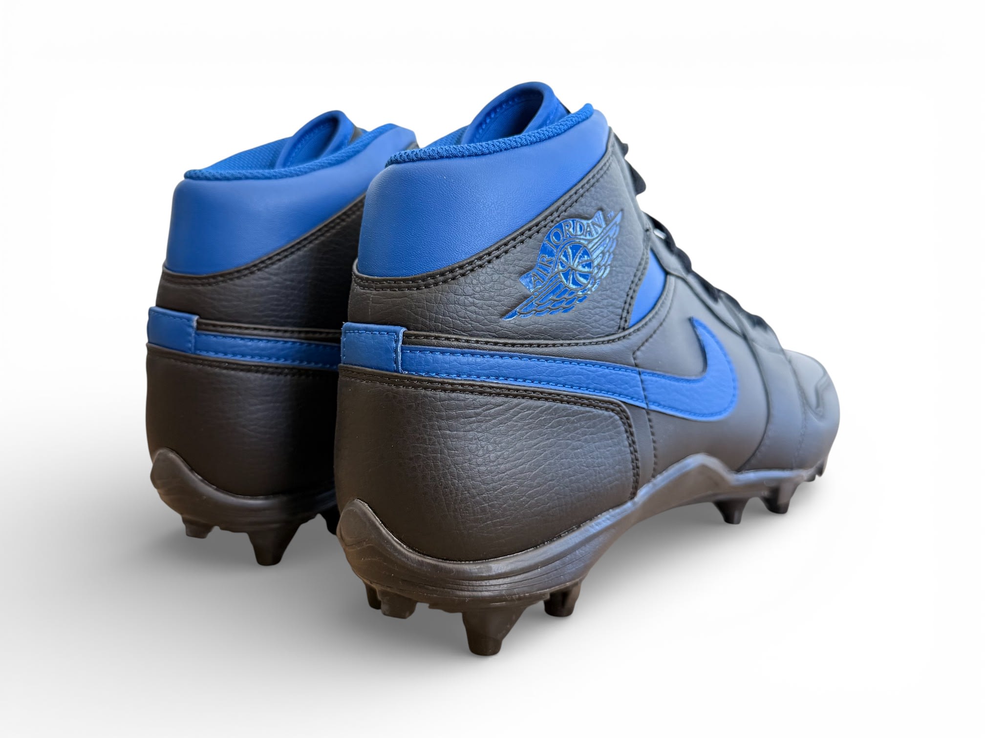 Jordan 1 TD Mid Molded Cleats Black/Blue