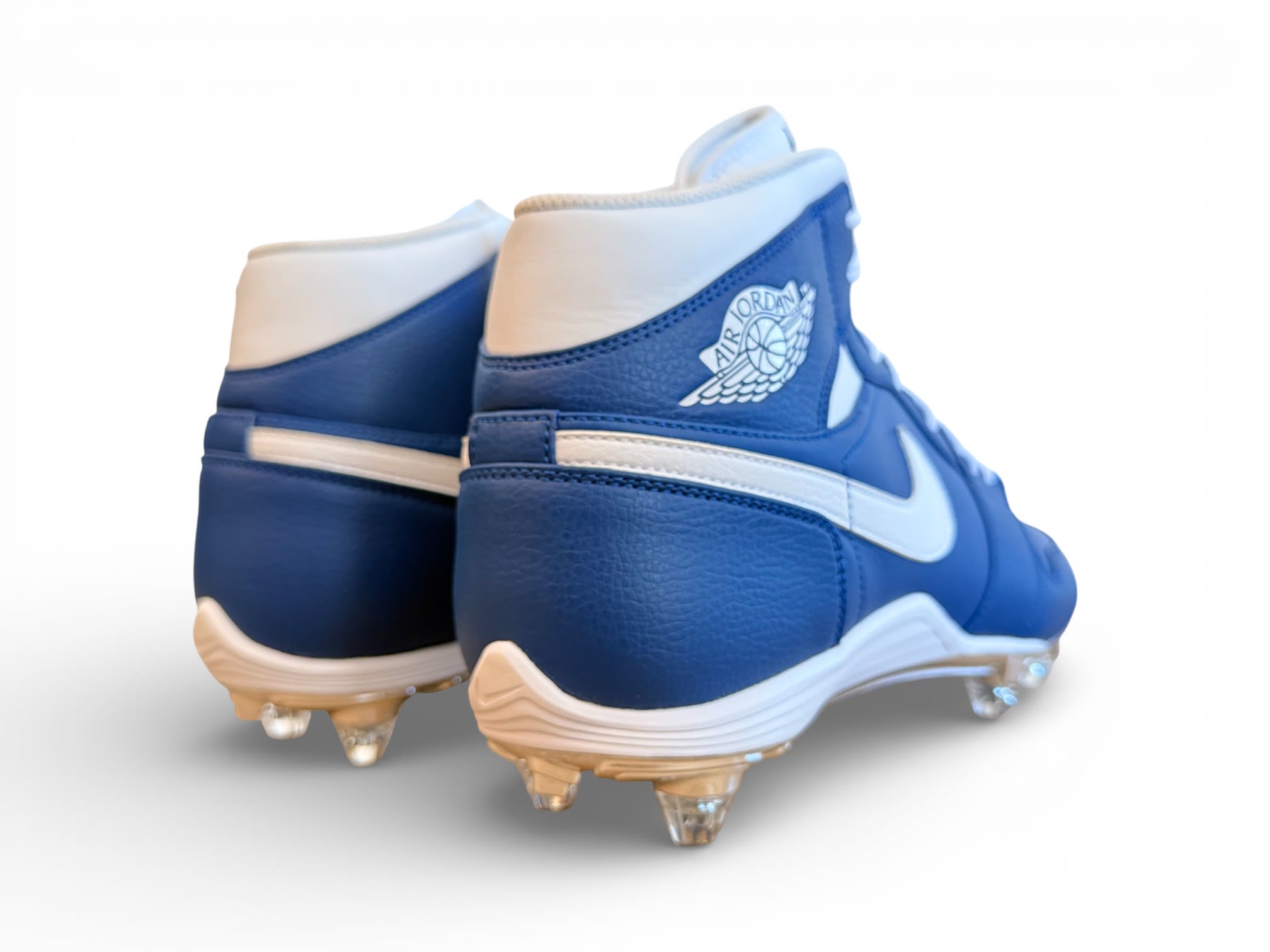 Jordan 1 TD Mid Detachable Cleats Blue/White