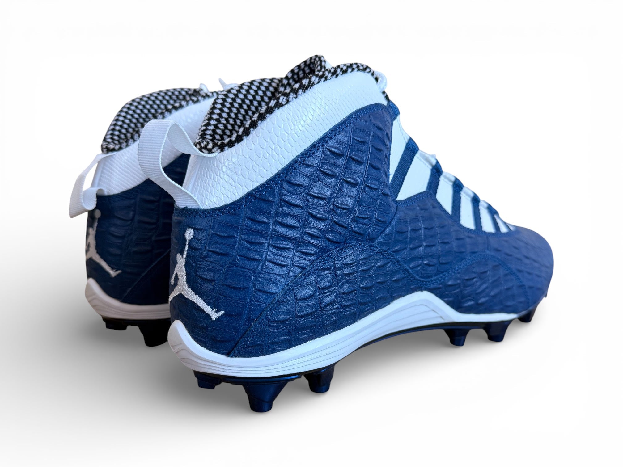 Jordan 10 Alpha Molded Cleats Blue/White