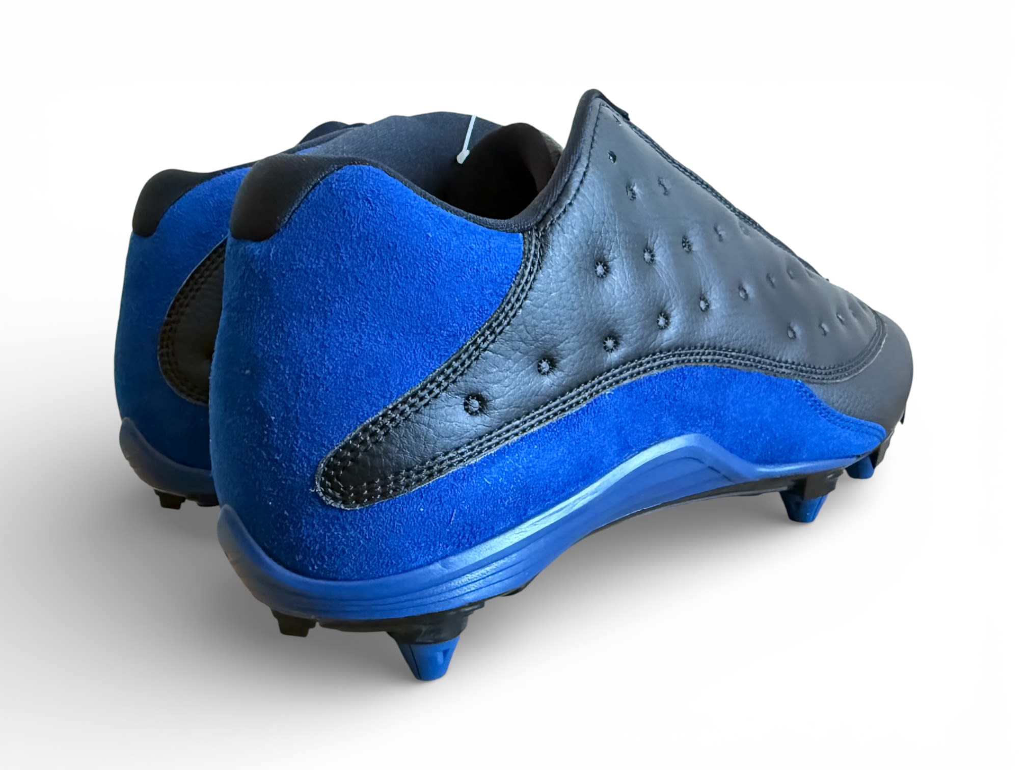 Jordan 13 Low Detachable Cleats Black/Blue