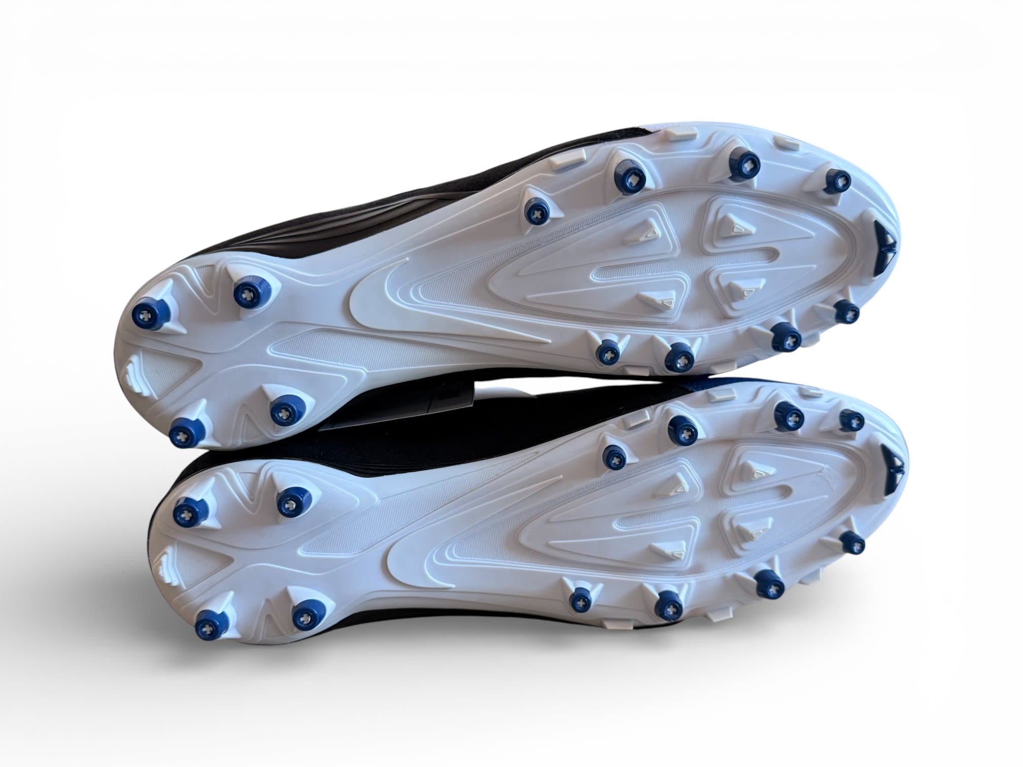 Jordan 13 Mid Molded Cleats Blue/Black-White