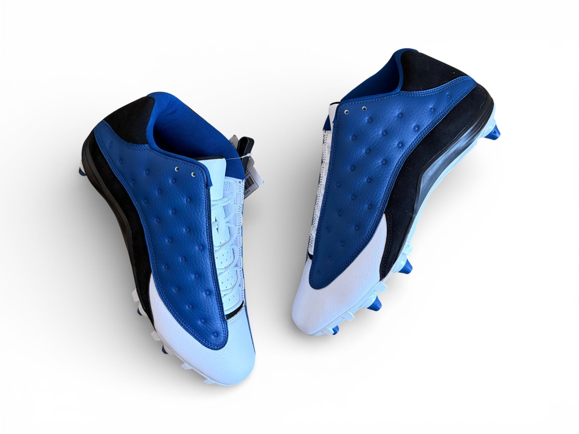 Jordan 13 Low Detachable Cleats Blue/Black-White