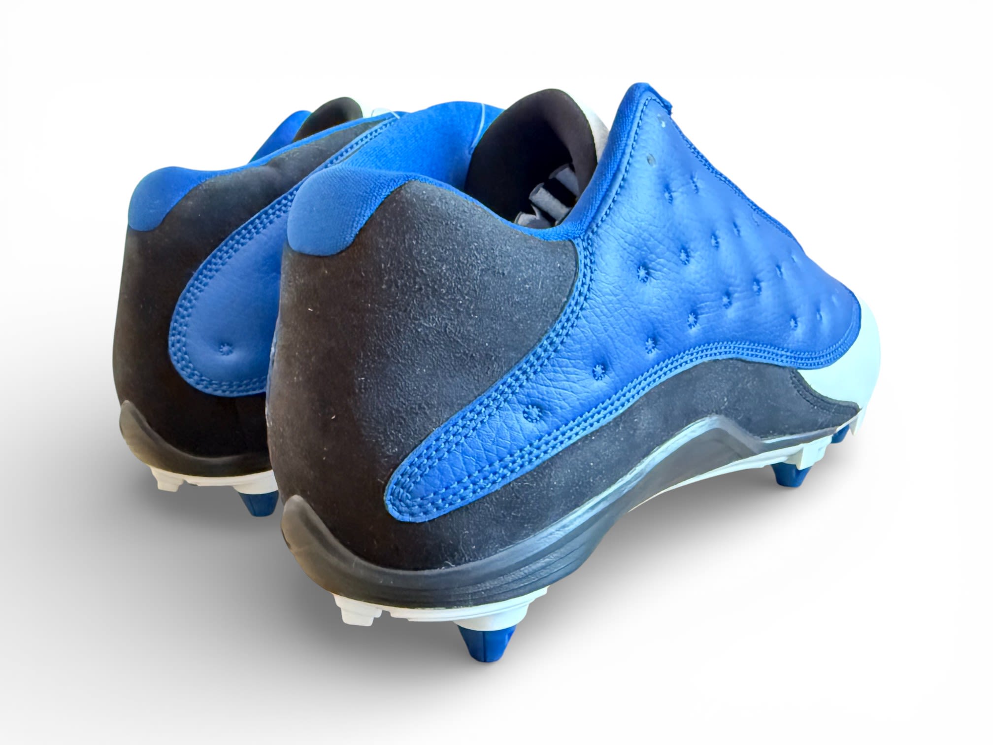 Jordan 13 Low Detachable Cleats Blue/Black-White