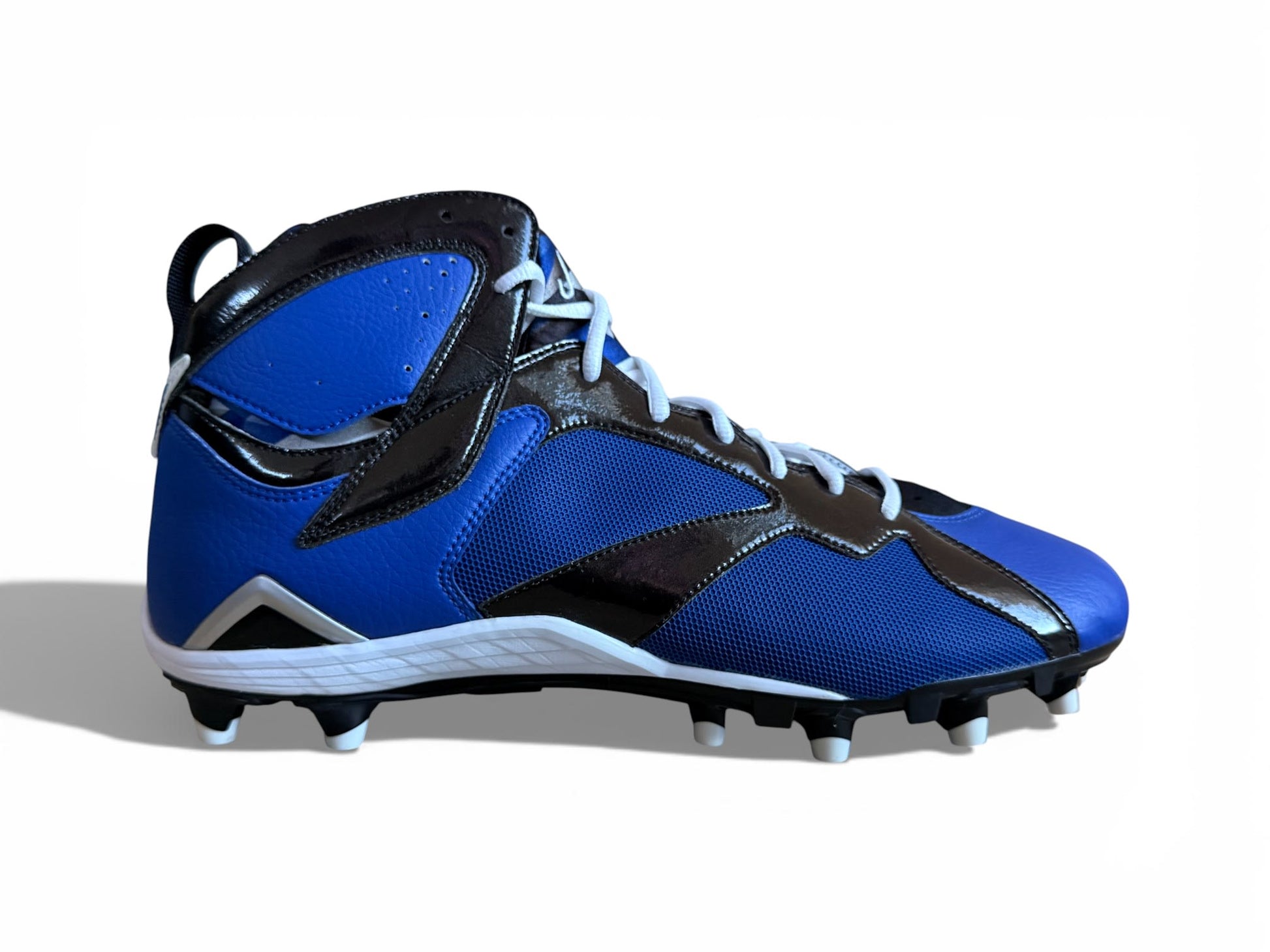 Jordan 7 Molded Cleats Blue/Black-White
