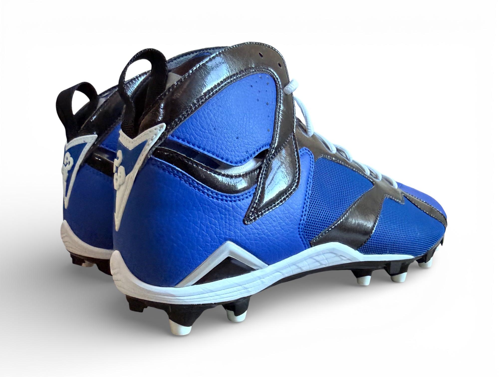 Jordan 7 Molded Cleats Blue/Black-White