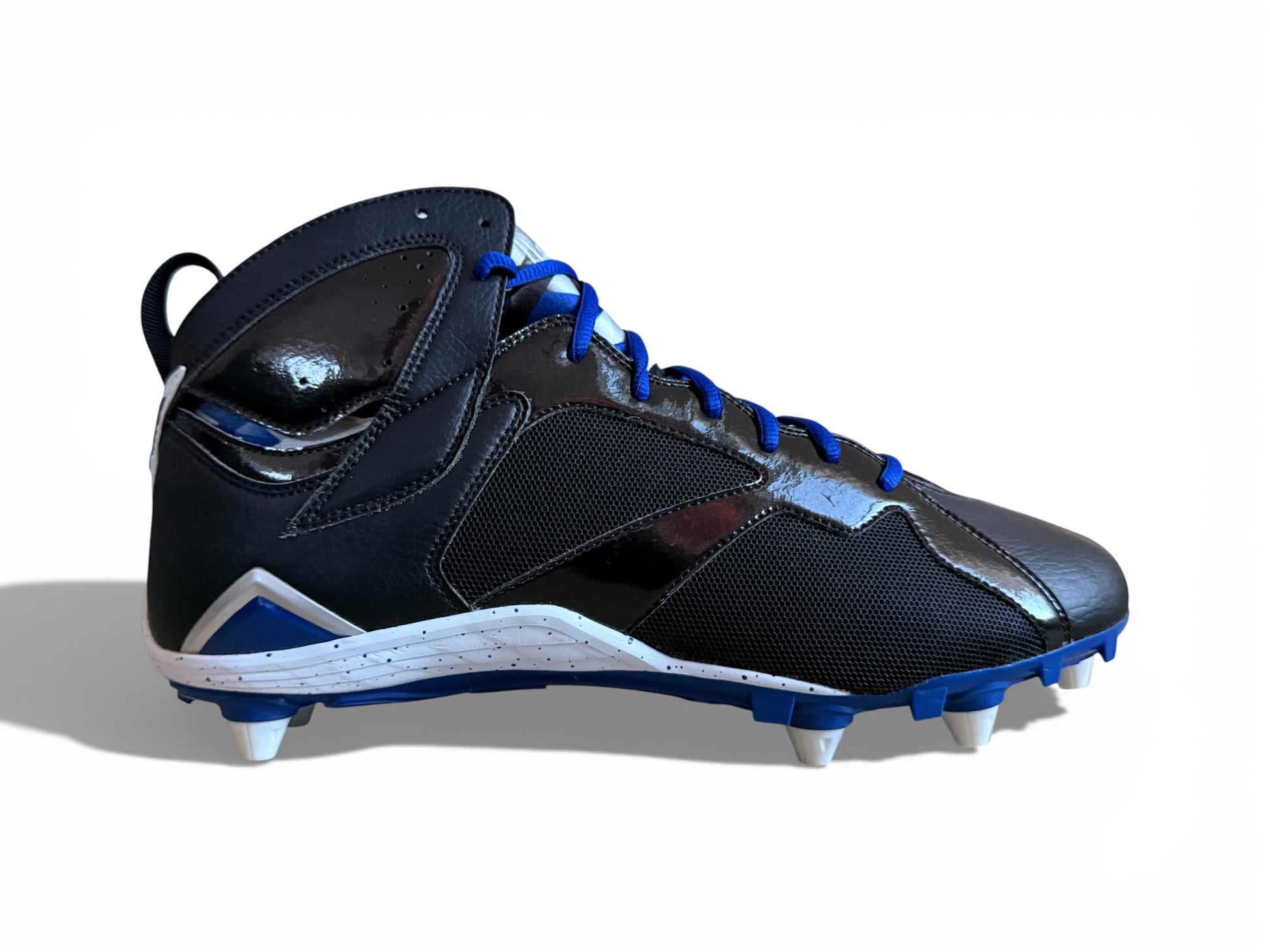 Jordan 7 Detachable Cleats Black/Rush Blue-White