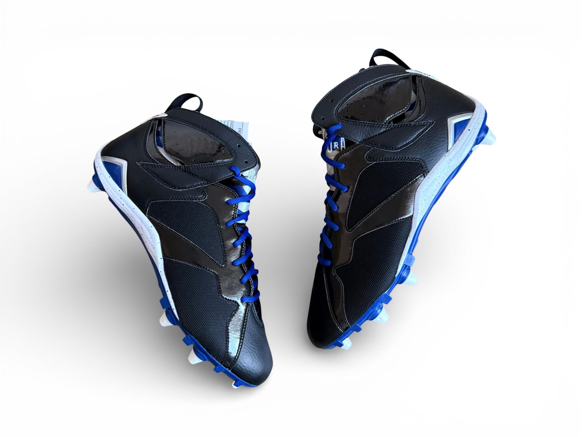Jordan 7 Detachable Cleats Black/Rush Blue-White