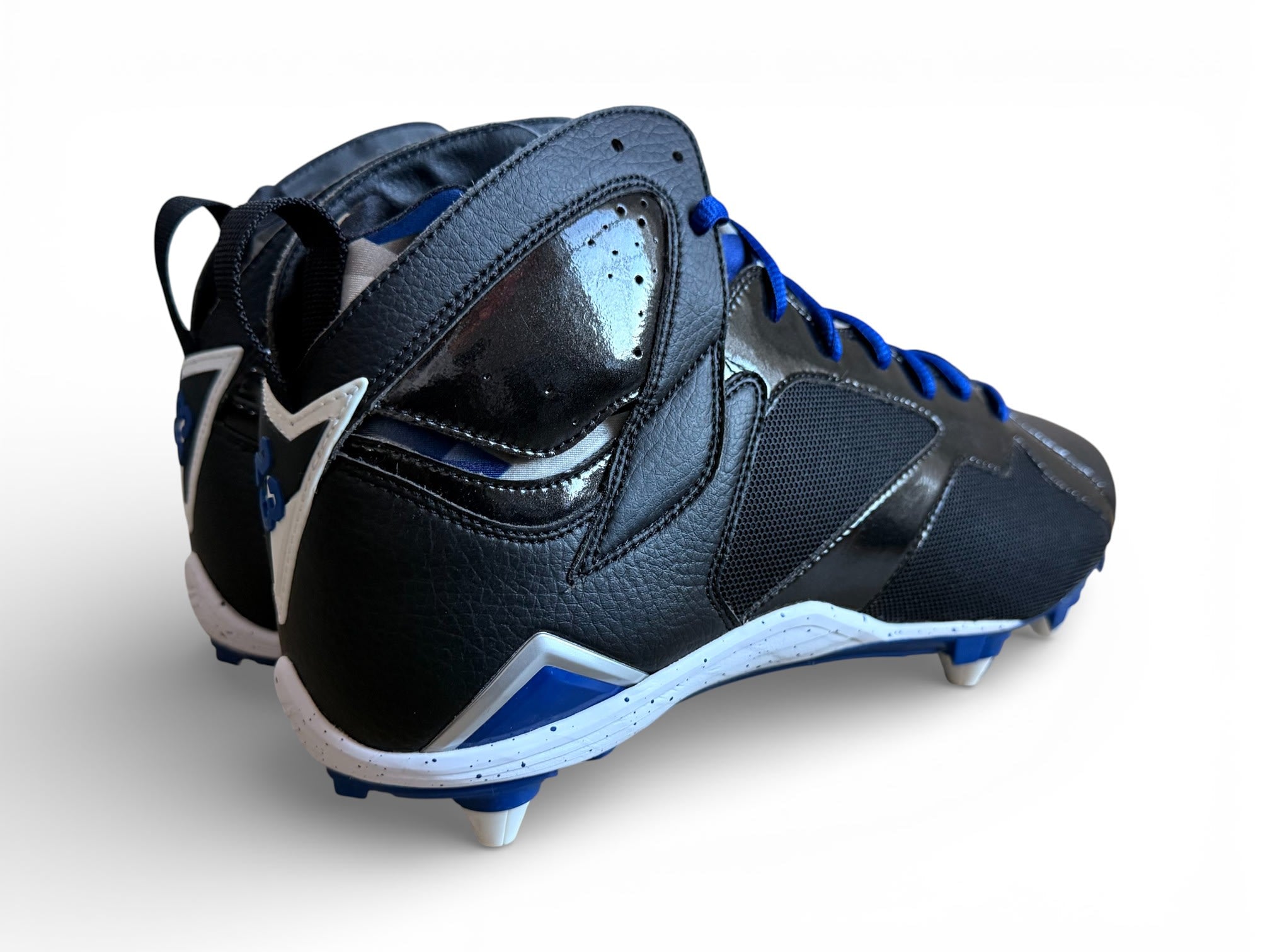 Jordan 7 Detachable Cleats Black/Rush Blue-White