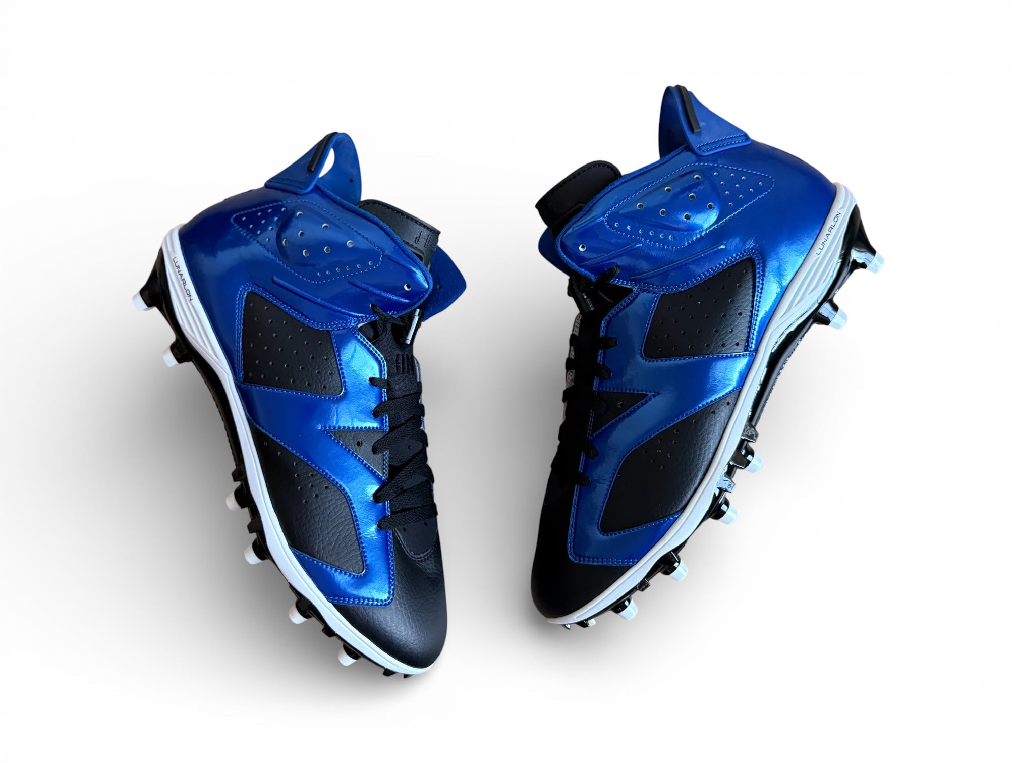 Jordan 6 Molded Cleats Blue/Black-White