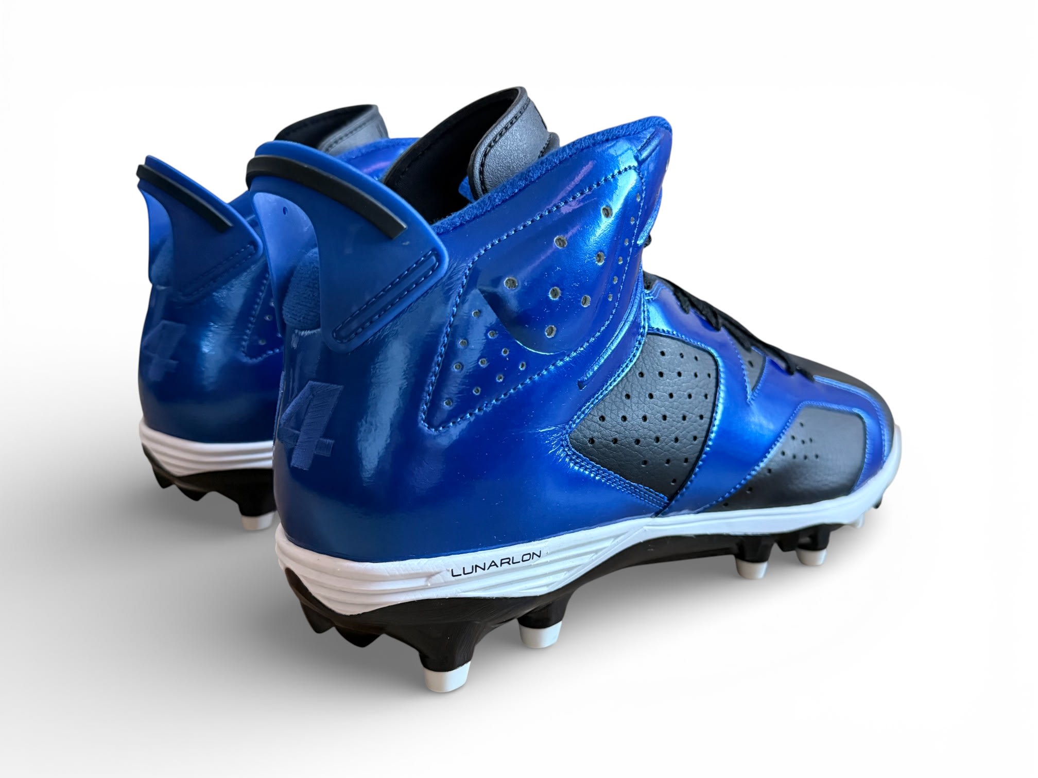 Jordan 6 Molded Cleats Blue/Black-White