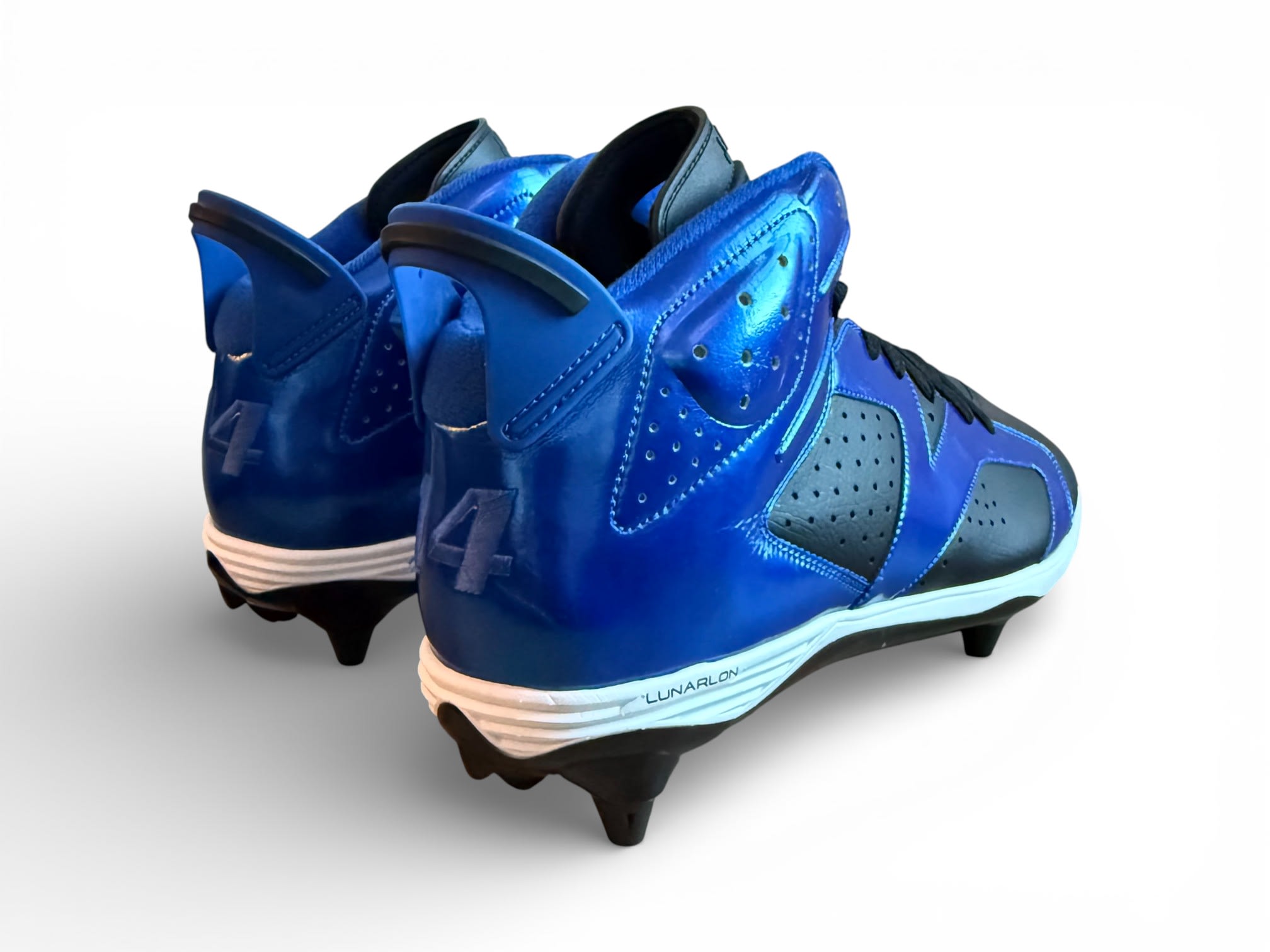 Jordan 6 Detachable Cleats Blue/Black-White
