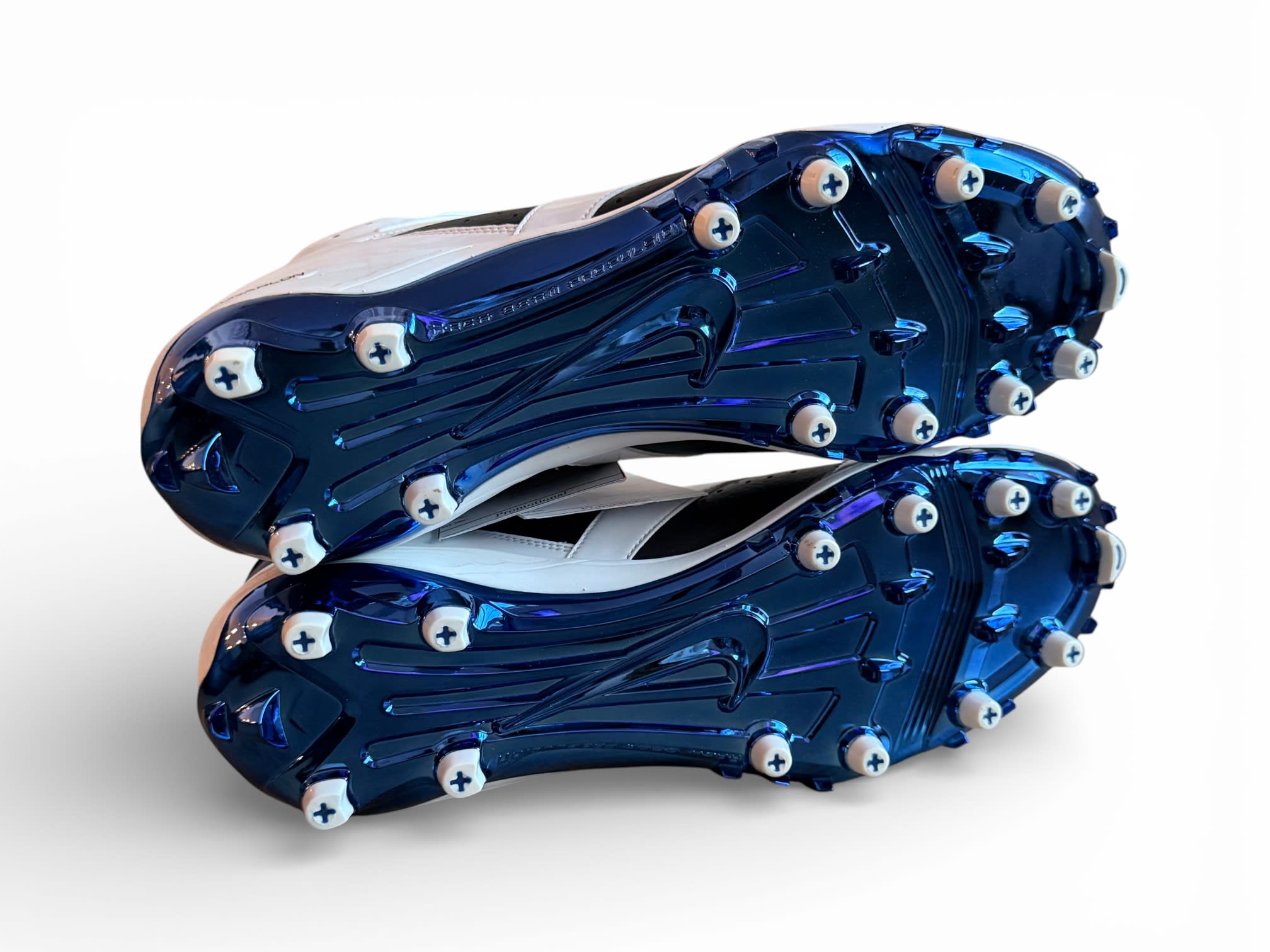Jordan 6 Molded Cleats White/Black-Rush Blue