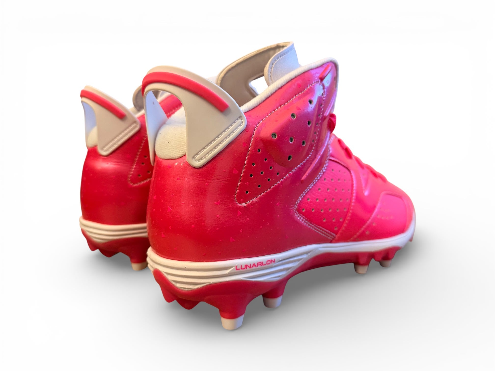 Jordan 6 Molded Cleats BCA Vivid Pink/White