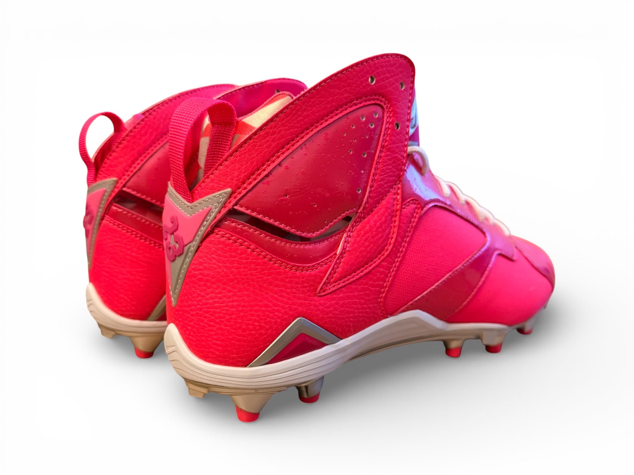 Jordan 7 Molded Cleats BCA Hyper Pink/White