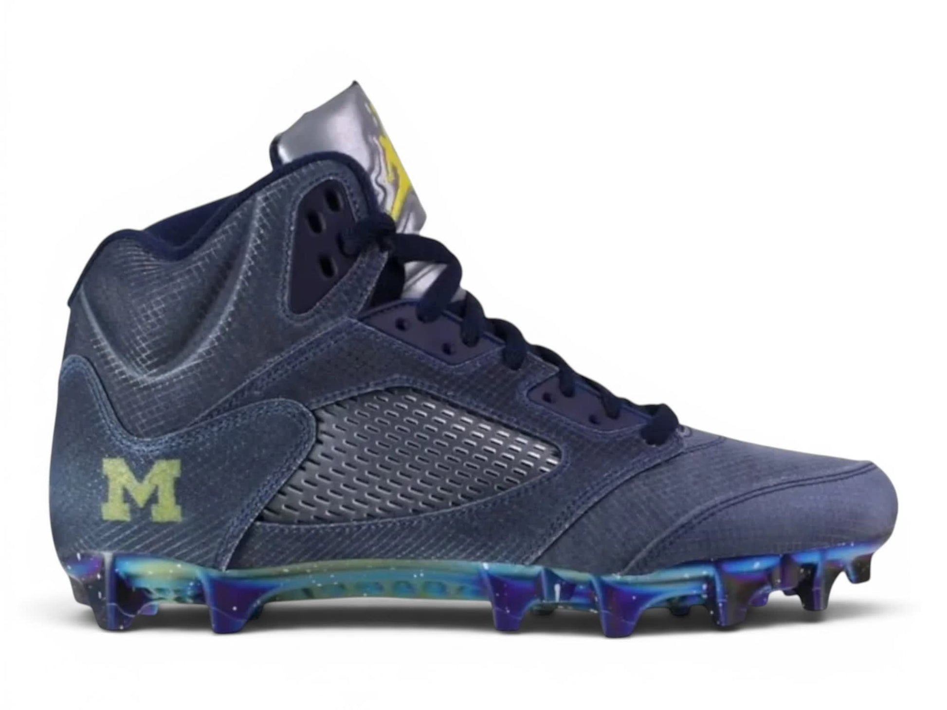 Jordan V (5) Menace Elite PE Cleat - Michigan Wolverines