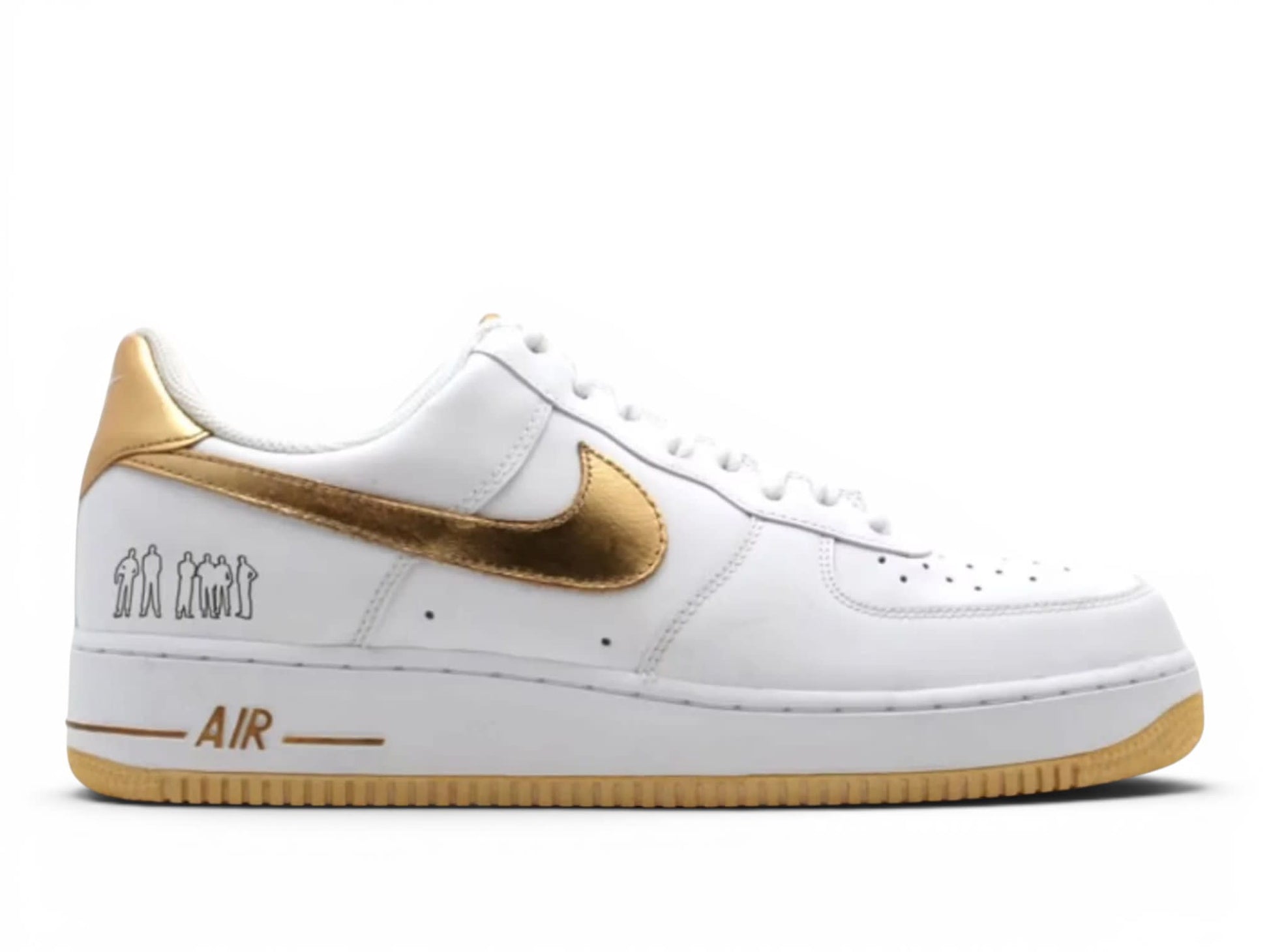 Nike Air Force 1 Low Players White Metallic Gold