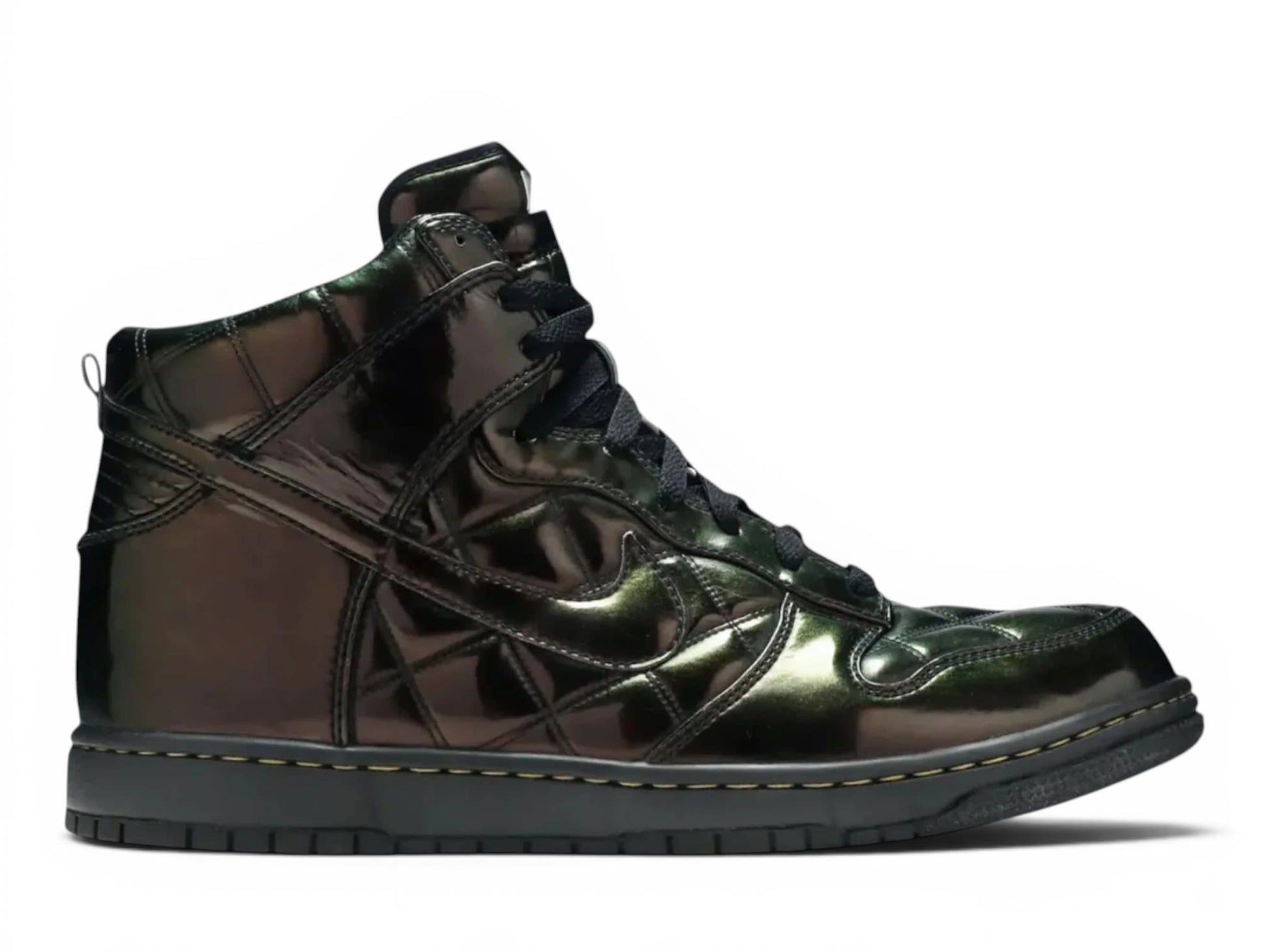 Nike Dunk High Supreme Olympic Octagon Quilted Patent Black
