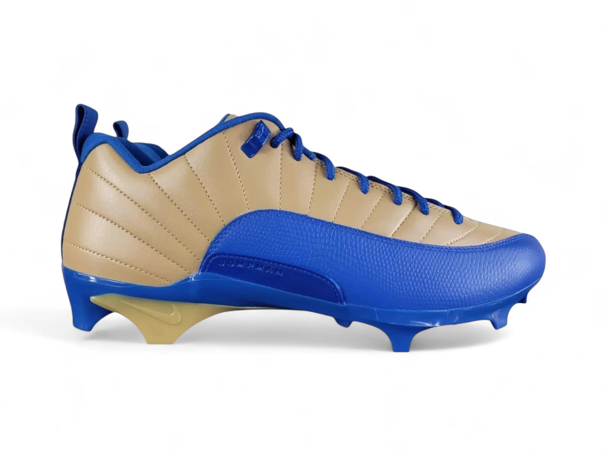 Jordan XII (12) Low Alpha Menace 3 PE - UCLA - Gold/Signal Blue