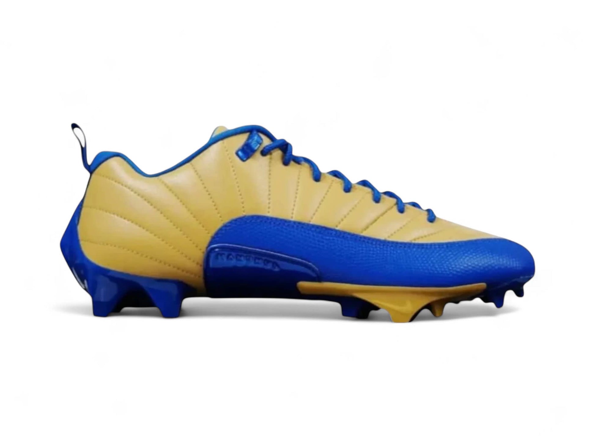 Jordan XII (12) Low Vapor Edge PE Cleats - UCLA - Gold/Signal Blue